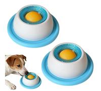 Cuenco para Lamer Perros, 2Pcs Lick Bowl para perros, Juguete para Lamer P-erros, Trata de lamer de Dog Alimentador Lento, Dispensador de Golosinas de Bola de Lamida de Perro, Reductor de Aburrimiento