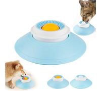 Cuenco para lamer perros, comedero lento para mascotas, búho B, alivio de ansiedades, dispensador de bolas para lamer perros, cuencos antideslizantes para lamer juguetes de enriquecimiento (amarillo)