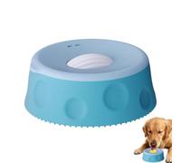 Cuenco para lamer perros con bola rodante, antideslizante interactivo | Cuenco para lamer con bola para gatos, gatitos, cachorros, tamaño pequeño, mediano, razas grandes, líquido, comida húmeda