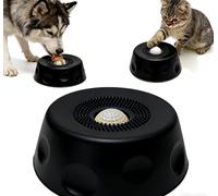 Cuenco para lamidas para perros 2026, comedero lento con pelota giratoria para líquidos, cuenco antidesbordes para caldo de hueso y yogur, juguete interactivo de alimentación lenta para perros y gatos