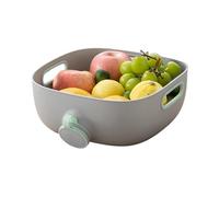 Cuenco para lavar frutas, colador de gran capacidad con agujeros laterales, cesta escurridora de verduras, para el hogar, cocina, cocina, preparación de comidas, restaurante, apartamento, dormitorio