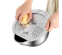 Cuenco para lavar frutas con colador | Colador limpiador de acero inoxidable con pelador | Cocina para preparación de sushi, quinua, pasta, ensaladas y verduras