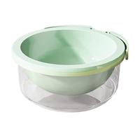 Cuenco Para Lavar Frutas Con Filtro, Ahorro De Espacio, 22,5 X 22,5 X 10,5 Cm, Colador De Verduras, Colador De Cocina, Drenaje Rápido, Para Ensalada, Lavado De Bayas, Almacenamiento, Uso En Camping