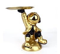 Cuenco para Llaves, Escultura Decorativa de Astronauta, Bandeja para Llaves Moderna para Pasillo, Piezas pequeñas coleccionables de Resina, contenedores, Dulces para Llaves, decoración de Escritorio