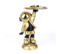 Cuenco para Llaves, Escultura Decorativa de Astronauta, Bandeja para Llaves Moderna para Pasillo, Piezas pequeñas coleccionables de Resina, contenedores, Dulces para Llaves, decoración de Escritorio
