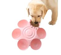 Cuenco para mascotas con forma de flor, cuenco múltiple para gatos con 6
