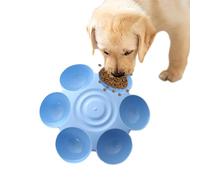 Cuenco para Mascotas con Forma De Flor: para Gatos Múltiples De 6 Rejillas, Plato Seccional De Flores Antideslizante De Calidad Alimentaria para Una Mejor Digestión | para Varios Gatos Perros