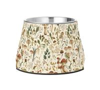 Cuenco para mascotas con soporte, cuencos de acero inoxidable para alimentación lenta de gatos, ralentizan el consumo de setas, hierbas y plantas