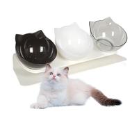 Cuenco para mascotas, plato ergonómico a prueba de derrames para animales, plato de comida para gatos, para aperitivos de agua, razas pequeñas, medianas y grandes, , interiores y exteriores