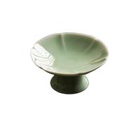 Cuenco para mojar Plato de cerámica for condimentos, bandeja multiusos, plato for servir, frutero, vajilla cocina Condimento(Light green)