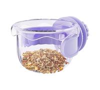 Cuenco para pájaros, cuencos para jaula de pájaros, plato pequeño antiderrames para alimentar, beber, loro, cacatúa, guacamayo, transportador de viaje, interior y exterior, pajarera de jardín