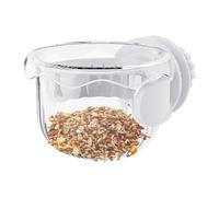 Cuenco para Pájaros - para Periquitos - Plato Portátil Antiderrames De 2.83 X 3.74 X 1.97 Pulgadas, Instalación Rápida para Interior Y Exterior, Alimentación De Loros, Bebida, Portador De Via