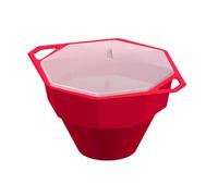 Cuenco para palomitas de maíz para microondas, máquina reutilizable de silicona, diseño plegable, apto para lavavajillas, recipiente para palomitas de maíz con tapa, asas, noche de cine,