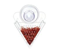 Cuenco para peces Betta, de desplazamiento geométrico radial de 2,36 x 1,57 pulgadas, componente de fijación de seguridad integrado con , opaco, de alta dic