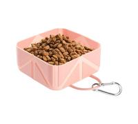 Cuenco para perro portátil, dispensador de comida plegable para mascotas, 500 ml, dispensador portátil para perros, gatos, conejos, autocaravana, barco, coche, senderismo, camping, Pla