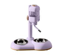 Cuenco para perros 2 en 1, comida de agua para mascotas, dispensador de alimentos, fácil de ajustar a alto, cuenco de agua para perros grandes