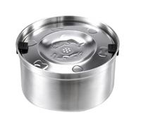 Cuenco para perros a prueba de fugas con disco flotante Cuenco de acero | Cuenco de agua antideslizante y a prueba de salpicaduras para perros para viajes al aire libre e interior perreras