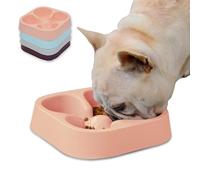 Cuenco para perros con alimentación lenta para bulldog francés - Cuenco para perros con alimentación lenta, divertido cuenco para perros y gatos, sin riesgo de asfixia, para comida y agua