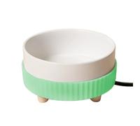 Cuenco para perros con calefacción termostática, agua de cerámica silenciosa, fuente de agua para gatos, calentamiento de la bebida de mascotas, dispensador de temperatura constante para cachorros de
