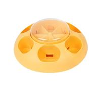 ＡＷＨＡＯ Cuenco para Perros, Cuenco de Comida de Prensa Multiusos para Perros medianos y Grandes, Plato de Agua para Perros liviano, Lindo Recipiente para, Amarillo