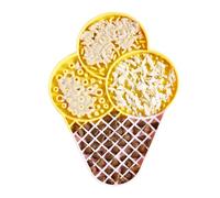 Cuenco para Perros de alimentación Lenta en Forma de, Plato para Mascotas de Silicona con Taza de succión para Gatos y Perros, diseño Antideslizante para Control de porciones y alimentación