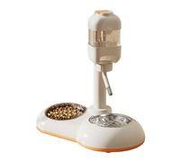 Cuenco para perros de altura ajustable 2 en 1, cuencos de agua y alimentos, doble cuenco de altura ajustable para perros