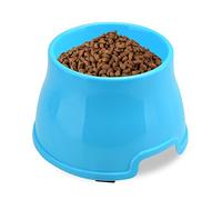 Cuenco para Perros de Orejas largas, Cuenco para Perros Spaniel, Cuenco Elevado de alimentación para Mascotas para Alimentos y Agua, Cuenco Alto Antideslizante, Cuenco Elevado (M, Azul)