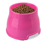 Cuenco para Perros de Orejas largas, Cuenco para Perros Spaniel, Cuenco Elevado de alimentación para Mascotas para Alimentos y Agua, Cuenco Alto Antideslizante, Cuenco Elevado (L, Rosado)