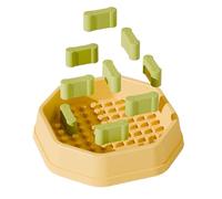 Cuenco para prevenir la asfixia, alimentador lento para perros y gatos, fomenta la alimentación consciente, función antiengullido, compatible con agua y alimentos, adecuado para mascotas de raza