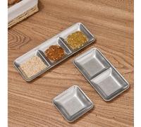 Cuenco para salsas de acero inoxidable 304, para salsas, salsas, aderezos, especias, separación del sabor, apto para máquinas de bobinado, restaurante, cafetería, hogar para servir cuencos (S tercero)