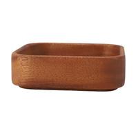 Cuenco para Servir Ensalada de Frutas, Versátil, Duradero y Elegante, de Madera, para el Hogar, Fiestas, 1 Cuenco para Servir (Rectángulo 5.9x5.9 pulgadas)