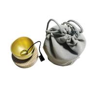 Cuenco pequeño compacto para cantar, herramienta de relajación de sonido para meditaciones de repuesto con bolsa de almacenamiento, juego de pequeño fácil de usar