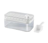 Cuenco pequeño de silicona - Mini bandeja de cubitos de hielo apilable | Bandeja de liberación portátil para congelador, forma de rejilla 32 flexible, superficie para cócteles, café helado, batidos