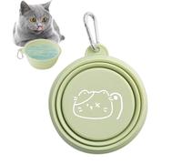 Cuenco plegable de viaje para perros - Cuenco plegable para gatos y perros | Plato de riego portátil para mascotas pequeñas, medianas y grandes | Taza de viaje ligera para excursiones de camping,