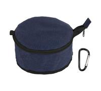 Cuenco plegable para perro, 1.5 L con cremallera para mascotas, plato sin derrames con clip de mosquetón para mascotas al aire libre, caminar, correr, montañismo, camping