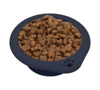 Cuenco plegable para perros, 300 ml, recipiente de alimentación plegable con cuenco de silicona para mascotas, para viajes, camping, senderismo, mochila al aire libre, perros de tamaño pequeño y