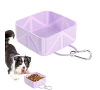 Cuenco Plegable para Perros - Alimentador De Comida Plegable para Mascotas,Bebedero Portátil 500 ml para Viajes Senderismo Acampada Playa Paseos Bote Camping