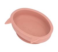Cuenco Portátil con Forma de Gato de Dibujos Animados, Cuenco para bebé con Ventosa, Cuenco de Comida Bonito de Silicona Suave para Niños Pequeños para Comedor (Naranja)