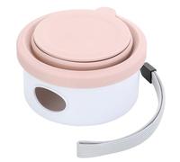 Cuenco Portátil para Mascotas - Snack De Perros De Silicona De Viaje, Contenedor De Agua Al Aire Libre | Puerta De Comida Funcional con Bolsillo para Bolsas De Desecho para Camping, Excursiones, Z