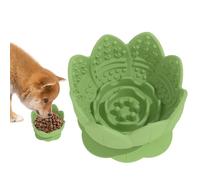 Cuenco Ralentizador para Perros - Cuenco De Alimentación para Mascotas De Silicona,Antiatragantamiento En Forma De Flor para Perros Senior Que Estimula Mentalmente Y Reduce La Ansiedad por Comer En