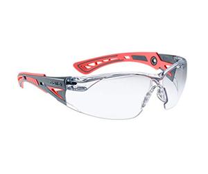 Cuenco SAFETY Bolle RUSH con lentes transparentes Protección contra UVA/UVB, impactos y empañamiento - RUSHPSIS