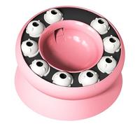 Cuenco Slow Feeder para gatos, cuenco giratorio con escurridor para gatos - Juegos interactivos de alimentación lenta para casa, viajes, interior y exterior, comida seca, comida rápida