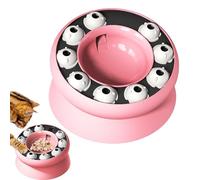 Cuenco Slow Feeder para gatos | Cuenco giratorio con escurridor para gatos - Juegos interactivos de alimentación lenta para casa viajes interiores exteriores comida seca comida rápida