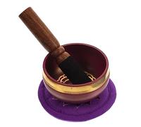 cuenco sonoro,juego de cuencos tibetanos, 4 juegos de soportes decorativos for cuencos con sonido de Buda, cuencos de cobre, cuencos con sonido exquisitos, accesorios de tela for cuencos tibetanos