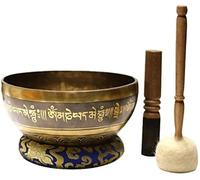 cuenco sonoro,juego de cuencos tibetanos, Cuenco de sonido for principiantes, auténtico cuenco tibetano hecho a mano for la curación espiritual de los chakras, el yoga y el zen, de Himalayan Bazaar(24