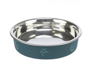 Cuenco superficial de acero inoxidable con color para gatos - Trixie - Capacidad: 250 ml
