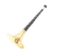 Cuenco Tallado Chapado En Oro con Poste De Ébano, Juego De Suona para Adultos, Cuerno De Suona Tradicional Chino Suona para Principiantes (Color : F Minor)