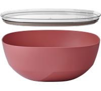 Mepal - Cuenco para servir con tapa Silueta - Apto para lavavajillas y microondas - Plato para ensaladas - Platos para tapas - Vajilla - 5000 ml - Vivid mauve