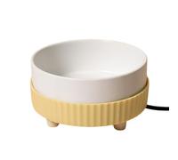 Cuenco termostático con calefacción para Mascotas, de cerámica, Alimentado por USB, Plato térmico para Beber Cachorro, Gatito, pájaro, Pato, Pollo, Animales pequeños, cálido para Uso en
