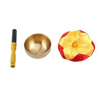 Cuenco Tibetano, 1 Juego Budismo Tibetano Meditación Cuenco Tibetano De Latón Con Cojín Artesanía